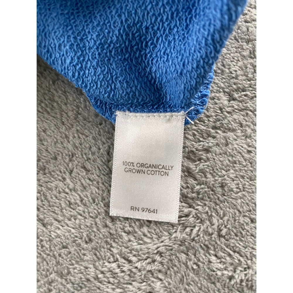 Pure Jill Blue Organic Cotton Slub Single Button Cardigan Top Womens M. Petite - Picture 9 of 10